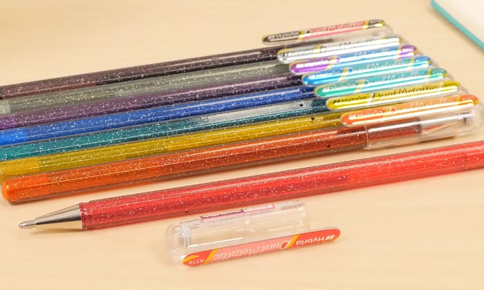 so jelly glitter gel pens