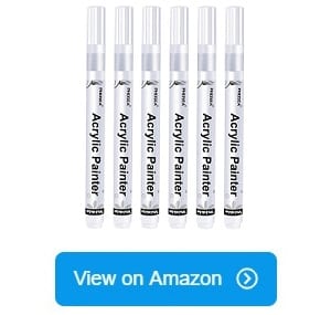Qibest Propylene Marker Pen Non-Toxic Odorless Waterproof Paint Drawing Pen Permanent Markers 