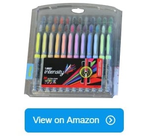 BIC Intensity Ultra Fine Tip Permanent Markers, 36-Count Permanent Marker  Set in Assorted Fashion Colors, Cool Art Supplies for Teens and Adults 