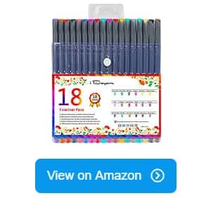 JUWINEN 48 Bright Colors Fine liner Color Pens Journal Planner Pens Fine Point Markers Tip Drawing Pens for Journaling Writing Note Taking Calendar Coloring Art Office School Teacher Classroom Supplies 