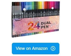 Dual Sided Neon Pens Colorful Dual Tip Art Markers And Self - Temu