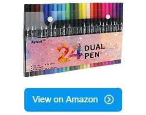 12/24 Colors Skin Tone Dual Tips Marker Pen For School Art - Temu