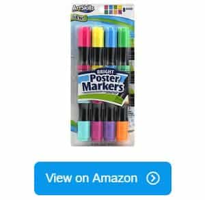 Artskills Classic Poster Markers Chisel Tip Assorted Colors Pack