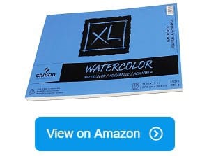 Canson XL Series Watercolor Textured Paper Pad for Paint, Pencil