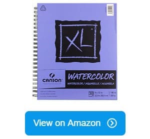 Arteza Watercolor Paper Pad, Spiral-Bound Hardcover, Pink, Cold-Pressed  Paper, 9x12 - 32 Sheets