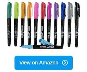  WallDeca Wet Erase Markers Fine Point, Assorted Colors,  8-Count, Multipurpose Markers Ultra Fine Point - Work for Laminated  Calendars, Durable & Fine Tip with Bold Vivid Colors : Office Products