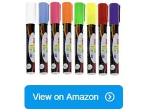 8 pack chalk marker pen dry