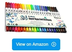 Best Markers for Adult Coloring Books that don't bleed through the