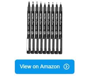 Arteza Retractable Gel Ink Pens Set, Black & Blue - Doodle, Draw, Journal -  30 Pack : Target