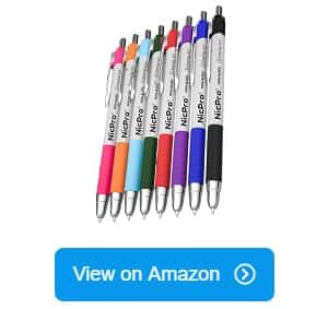 Buy Nicpro 8 PCS Bible Pens No Bleed Through,Colors Highlighter