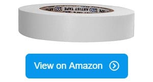 Pro Art White Artist Tape, 1 inch Wide by 60-yards, White Masking