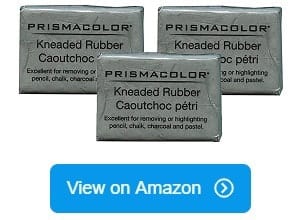 June Gold Kneaded Rubber Erasers Gray 6 Pack - Blend Shade Smooth