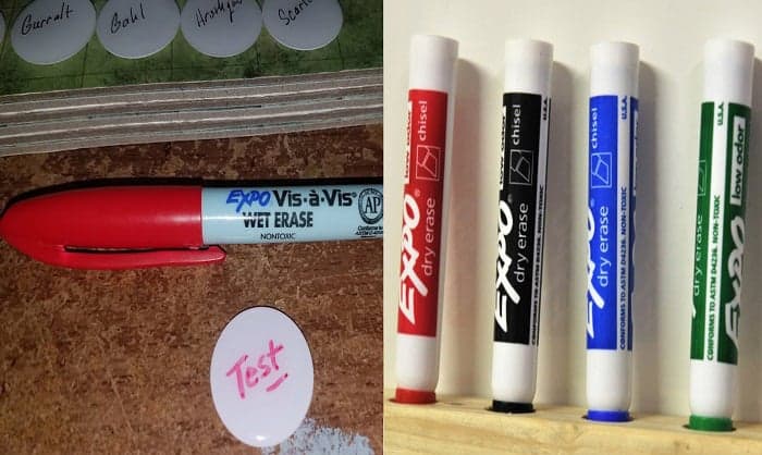 wet erase vs dry erase marker