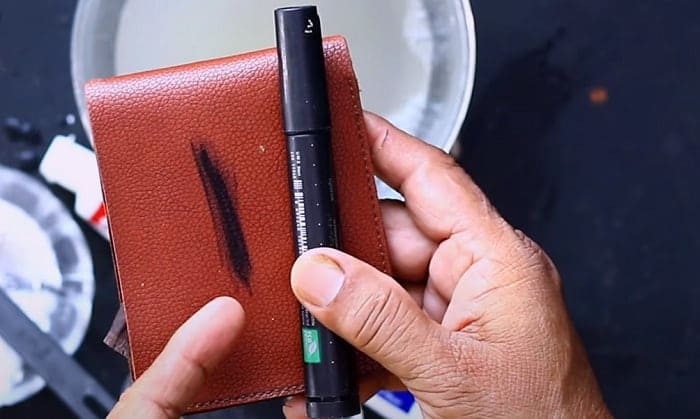 how to remove permanent marker from leather