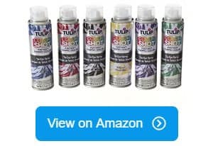 Tulip Metalic Permanent Fabric Spray Paint, 7 Colors, Nontoxic, Non-aerosol  