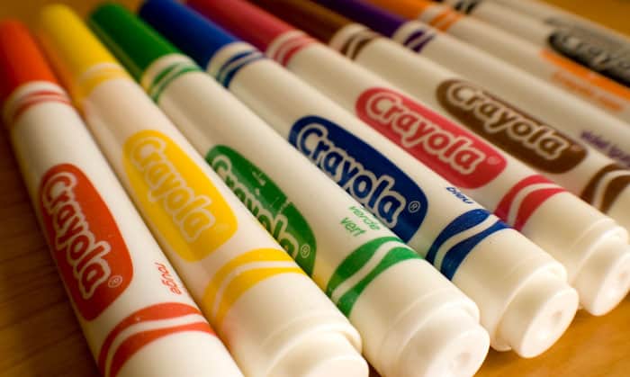 what are crayola markers made of