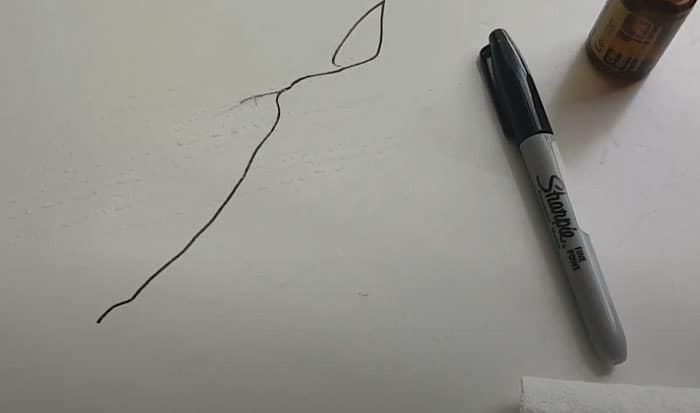 how to get sharpie off a desk