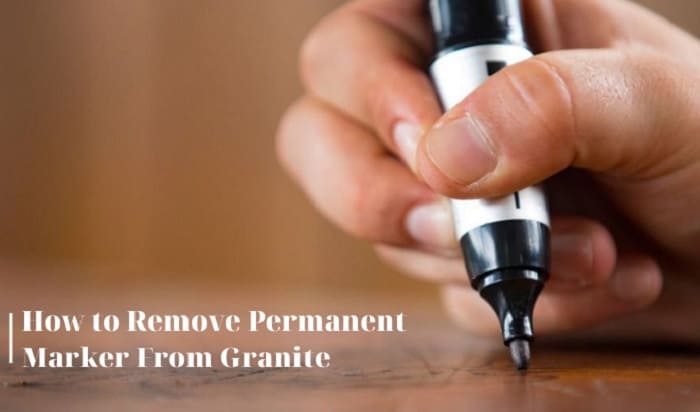 how to remove permanent marker from granite