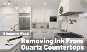 how to remove ink from quartz countertops