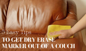 how to get dry erase marker out of a couch