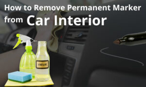 how to remove permanent marker from car interior