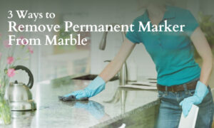 how to remove permanent marker from marble