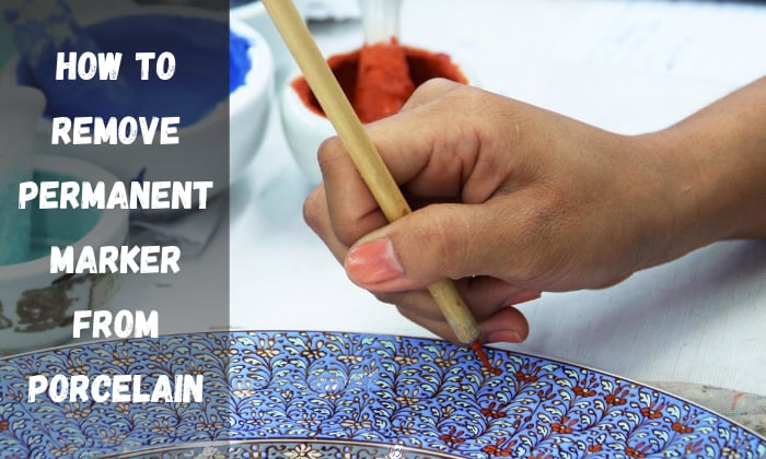 how to remove permanent marker from porcelain