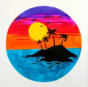 draw-a-sunset-with-basic-brush-pens-or-markers-step-12