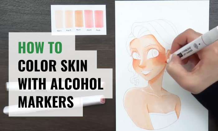 how to color skin with alcohol markers