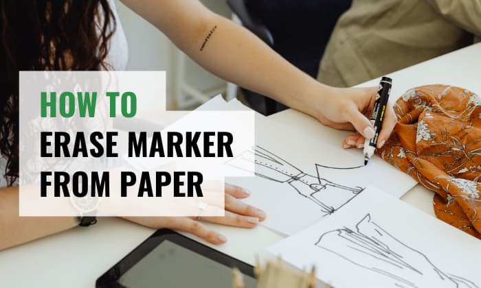 how to erase marker from paper
