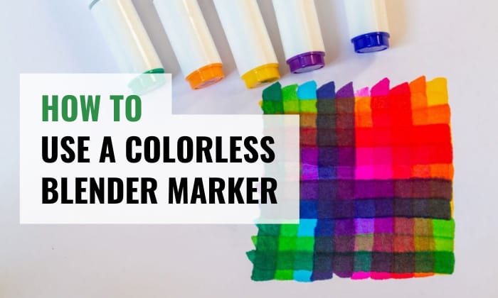 how to use a colorless blender marker