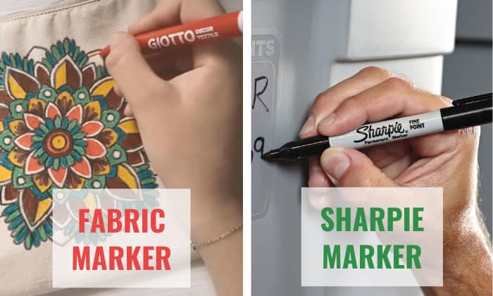 fabric markers vs sharpies