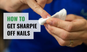 how to get sharpie off nails