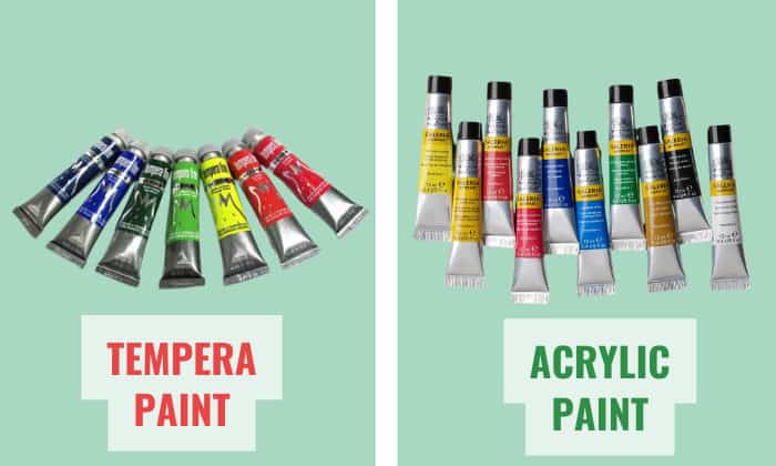 tempera vs acrylic paint
