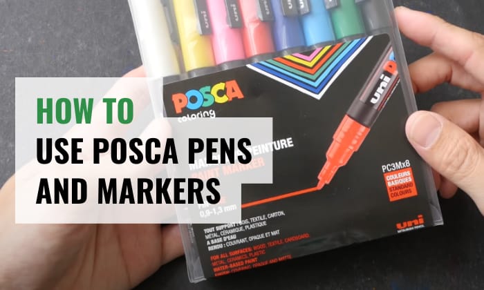 Posca tips How to use POSCA brush? Shake the marker vigorously.