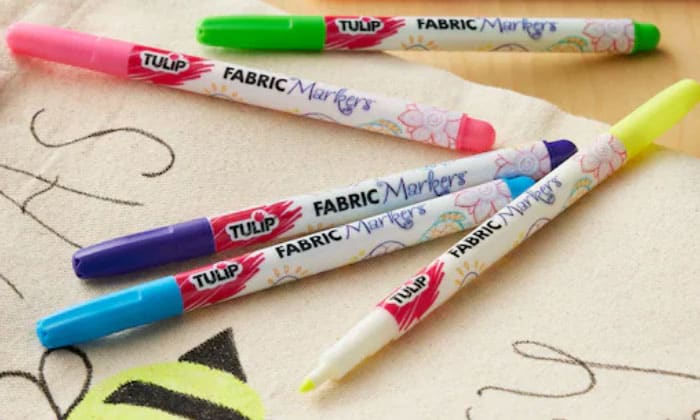 Tulip Mini Fat Fabric Markers 8 Pkg Assorted by Tulip