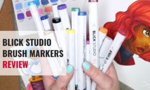 blick studio brush marker review