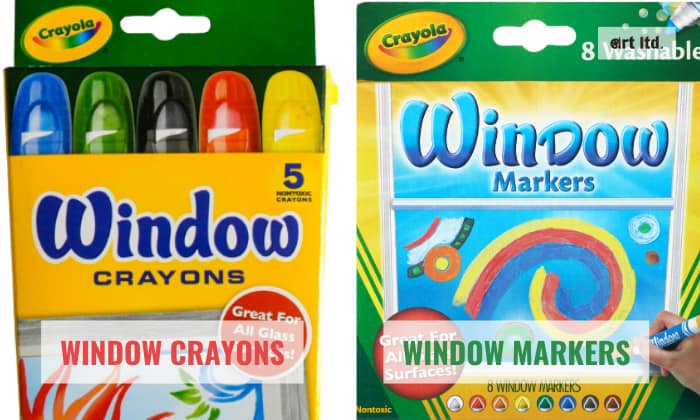 window crayons vs window markers