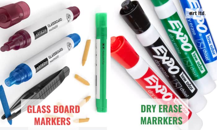 glass board markers vs dry erase