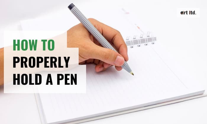 how to properly hold a pen