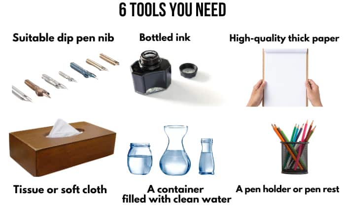 Tools-to-use-a-dip-pen