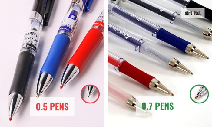 0.5 vs 0.7 Pen