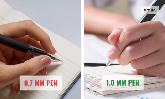 0.7 mm vs 1.0mm pen
