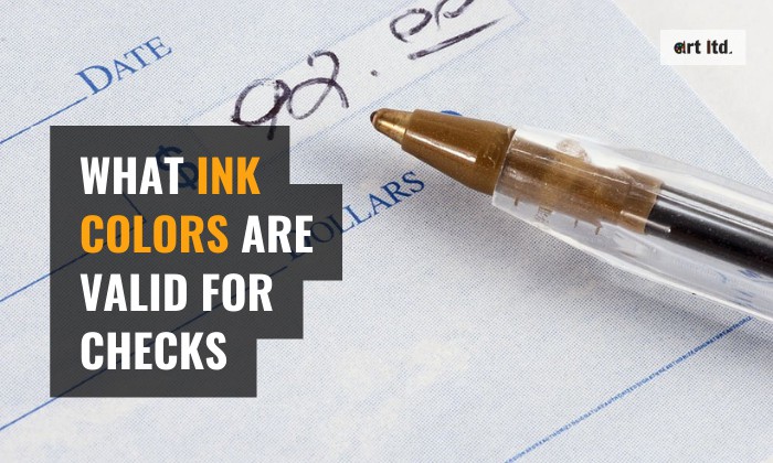 what ink colors are valid for checks