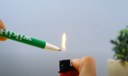 Use-a-lighter-to-Heating-pens