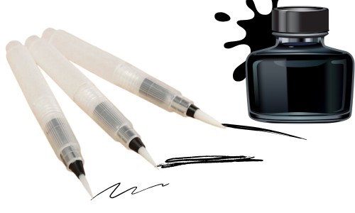 look-for-an-ink-that’s-compatible-with-water-brushes