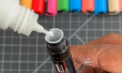Fill-the-Empty-Posca-Marker-with-Water-Based-Paint
