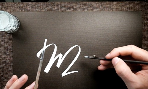 ruling pen calligraphy